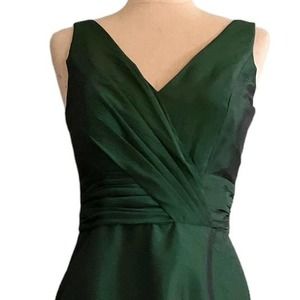 Emerald green cocktail dress